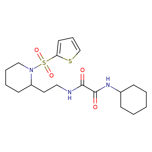 N'-cyclohexyl-N-{2-[1-(thiophene-2-sulfonyl)piperidin-2-yl]ethyl}ethanediamide