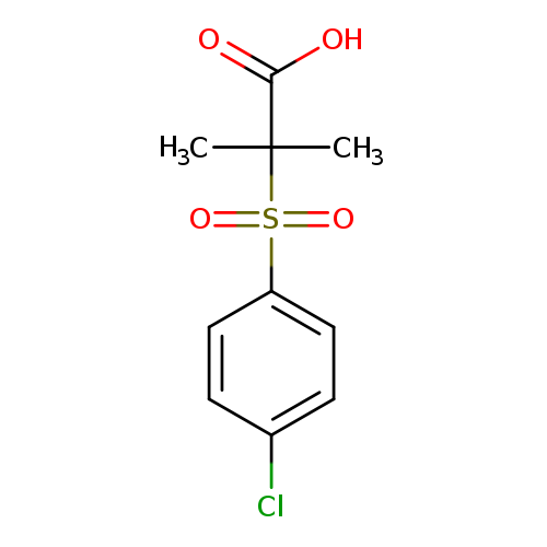 2-(4-chlorobenzenesulfonyl)-2-methylpropanoic acid
