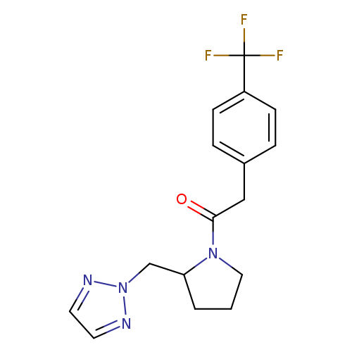 1-{2-[(2H-1,2,3-triazol-2-yl)methyl]pyrrolidin-1-yl}-2-[4-(trifluoromethyl)phenyl]ethan-1-one