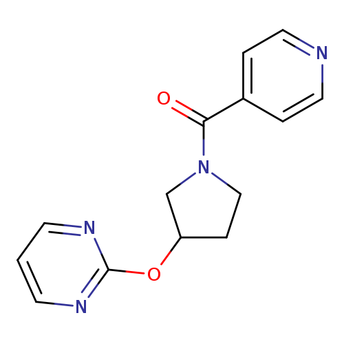 2-{[1-(pyridine-4-carbonyl)pyrrolidin-3-yl]oxy}pyrimidine