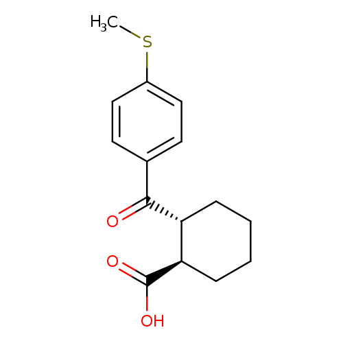 trans-2-(4-Thiomethylbenzoyl)cyclohexane-1-carboxylic acid