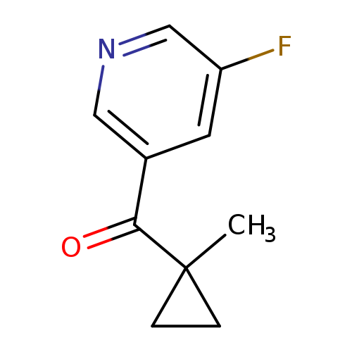 3-fluoro-5-(1-methylcyclopropanecarbonyl)pyridine