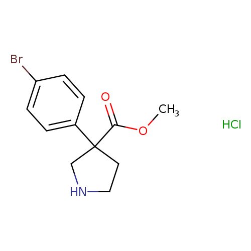methyl3-(4-bromophenyl)pyrrolidine-3-carboxylatehydrochloride