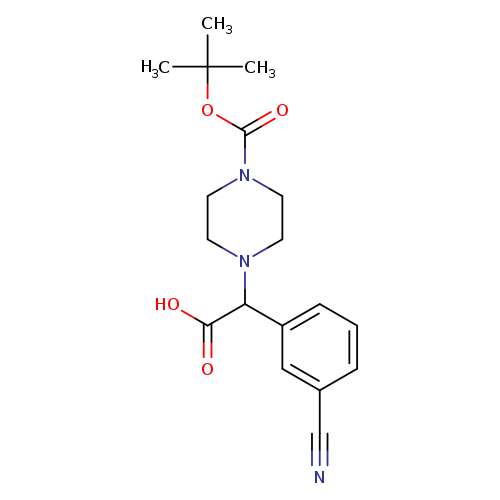 2-(4-Boc-piperazinyl)-2-(3-cyano-phenyl)acetic acid