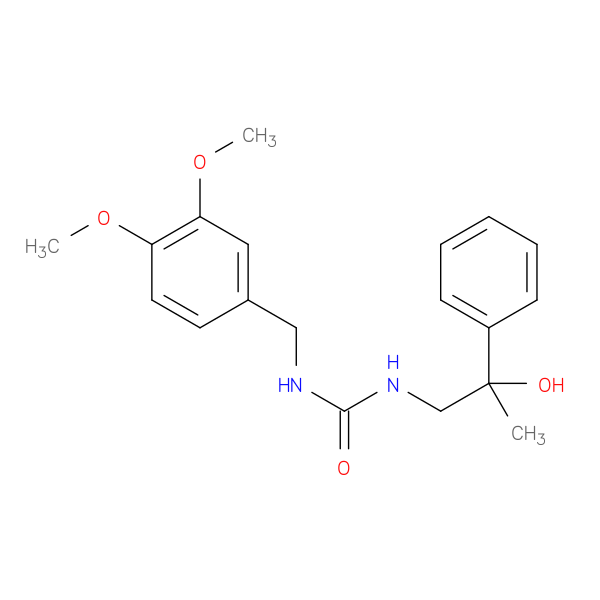 3-[(3,4-dimethoxyphenyl)methyl]-1-(2-hydroxy-2-phenylpropyl)urea
