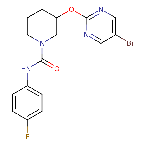 3-[(5-bromopyrimidin-2-yl)oxy]-N-(4-fluorophenyl)piperidine-1-carboxamide