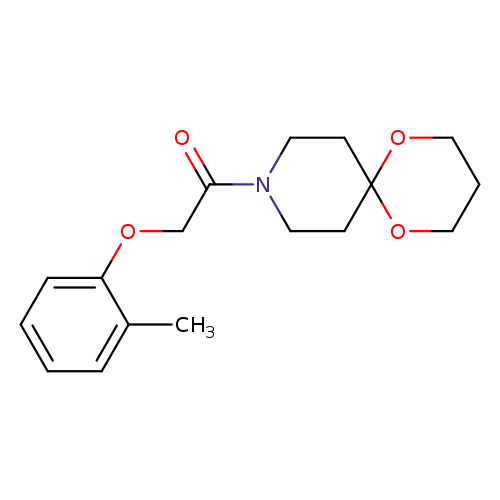 1-{1,5-dioxa-9-azaspiro[5.5]undecan-9-yl}-2-(2-methylphenoxy)ethan-1-one