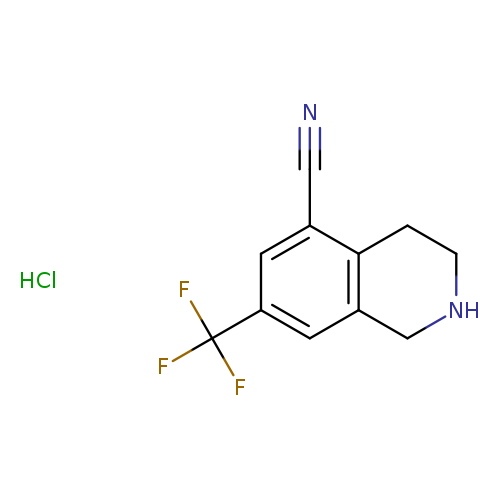 7-(Trifluoromethyl)-1,2,3,4-tetrahydroisoquinoline-5-carbonitrile hydrochloride