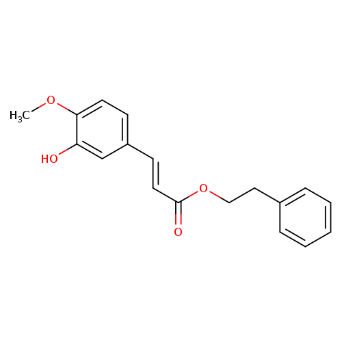 2-Propenoic acid, 3-(3-hydroxy-4-methoxyphenyl)-, 2-phenylethyl ester, (2E)-