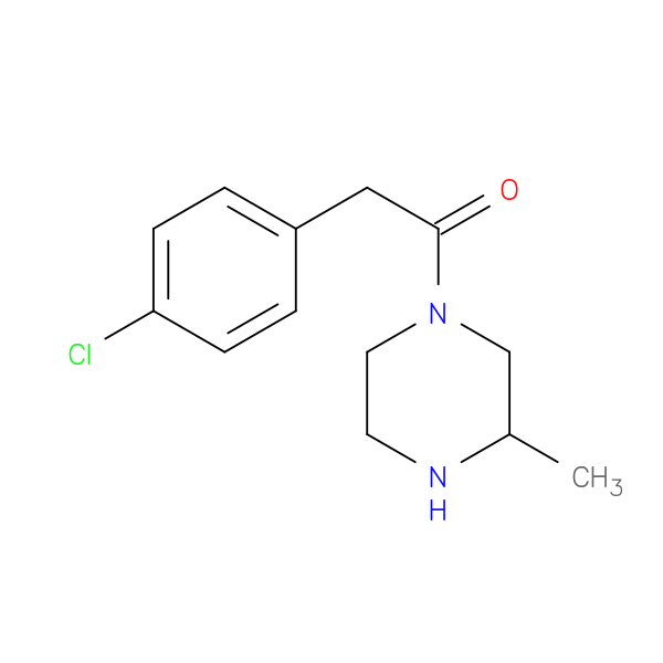 2-(4-chlorophenyl)-1-(3-methylpiperazin-1-yl)ethan-1-one