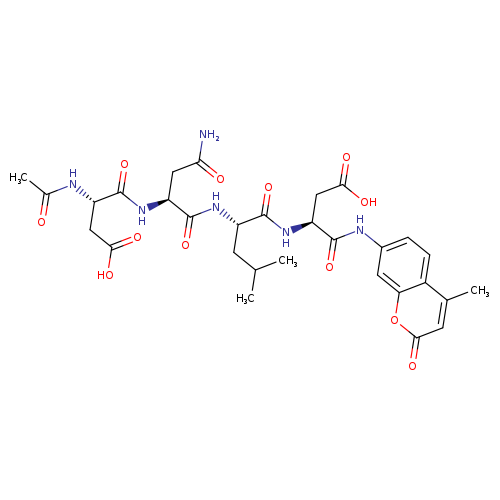 N-acetyl-L-α-aspartyl-L-asparaginyl-L-leucyl-N-(4-methyl-2-oxo-2H-1-benzopyran-7-yl)-L-α-asparagine