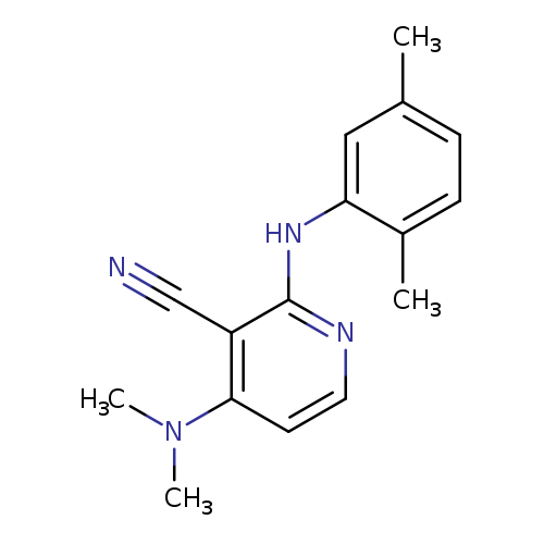 4-(dimethylamino)-2-[(2,5-dimethylphenyl)amino]pyridine-3-carbonitrile