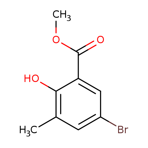 Benzoic acid, 5-bromo-2-hydroxy-3-methyl-, methyl ester