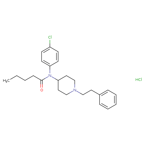 N-(4-chlorophenyl)-N-(1-phenethylpiperidin-4-yl)pentanamide,monohydrochloride