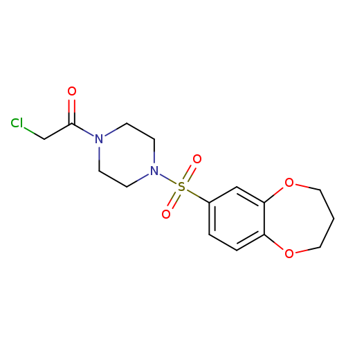 2-chloro-1-[4-(3,4-dihydro-2H-1,5-benzodioxepine-7-sulfonyl)piperazin-1-yl]ethan-1-one