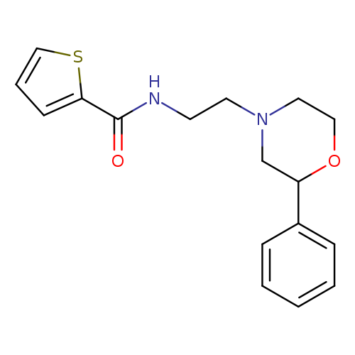 N-[2-(2-phenylmorpholin-4-yl)ethyl]thiophene-2-carboxamide