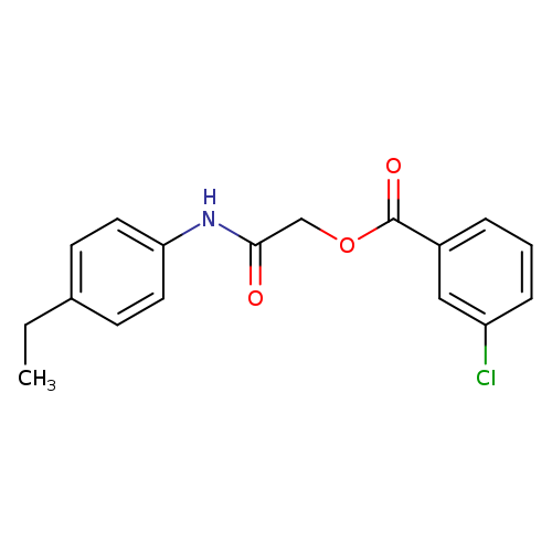 [(4-ethylphenyl)carbamoyl]methyl 3-chlorobenzoate