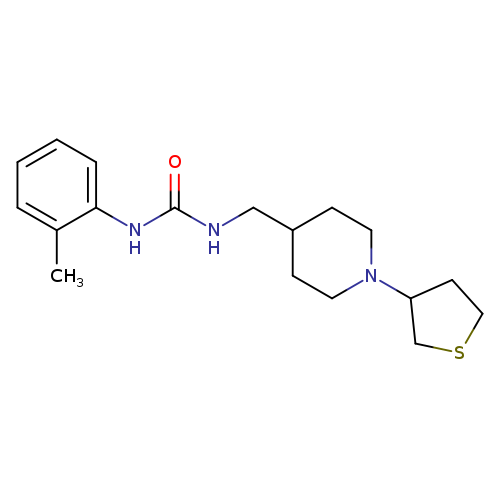 3-(2-methylphenyl)-1-{[1-(thiolan-3-yl)piperidin-4-yl]methyl}urea