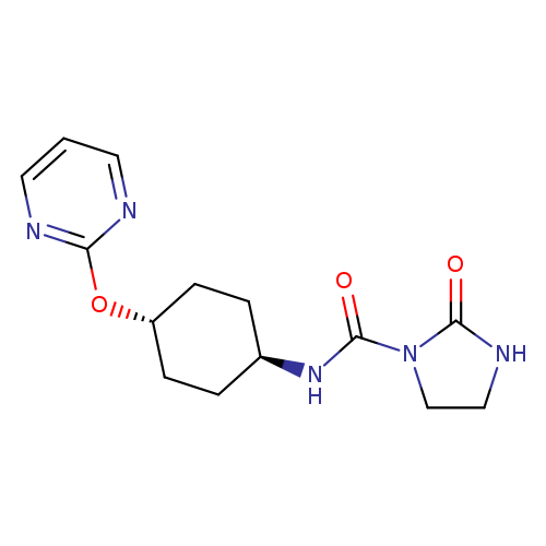 2-oxo-N-[(1r,4r)-4-(pyrimidin-2-yloxy)cyclohexyl]imidazolidine-1-carboxamide