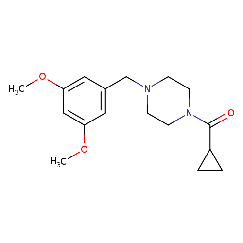 1-cyclopropanecarbonyl-4-[(3,5-dimethoxyphenyl)methyl]piperazine