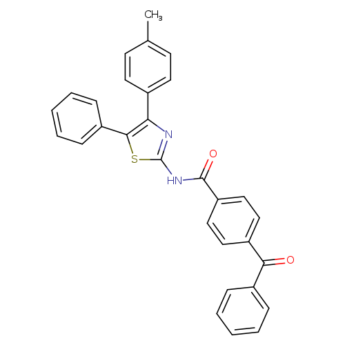 4-benzoyl-N-[4-(4-methylphenyl)-5-phenyl-1,3-thiazol-2-yl]benzamide