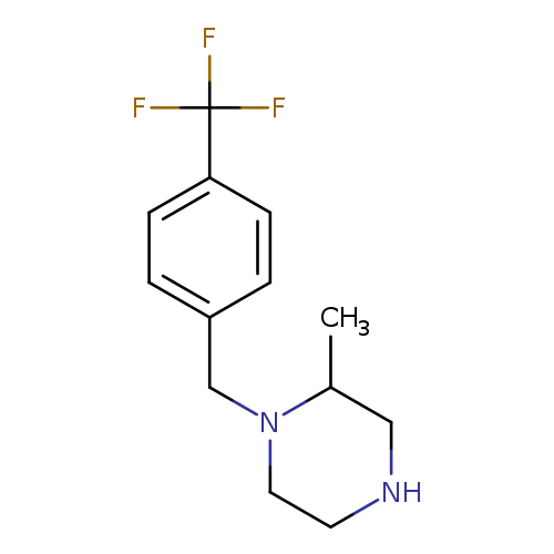 2-methyl-1-{[4-(trifluoromethyl)phenyl]methyl}piperazine