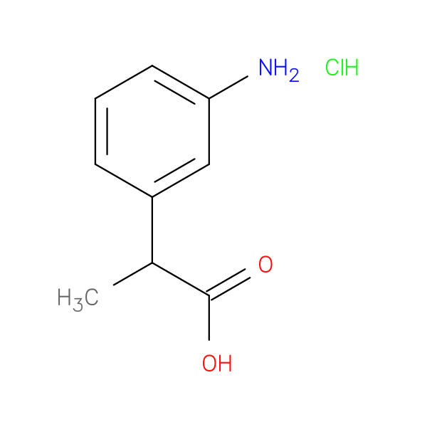 2-(3-aminophenyl)propanoic acid hydrochloride