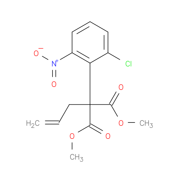 1,3-dimethyl 2-(2-chloro-6-nitrophenyl)-2-(prop-2-en-1-yl)propanedioate