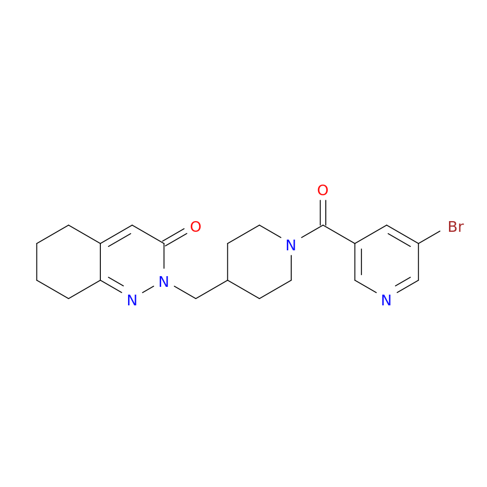 2-{[1-(5-bromopyridine-3-carbonyl)piperidin-4-yl]methyl}-2,3,5,6,7,8-hexahydrocinnolin-3-one