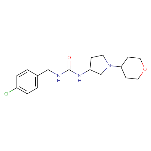 1-[(4-chlorophenyl)methyl]-3-[1-(oxan-4-yl)pyrrolidin-3-yl]urea