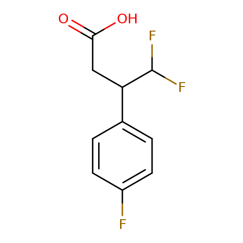 4,4-difluoro-3-(4-fluorophenyl)butanoic acid