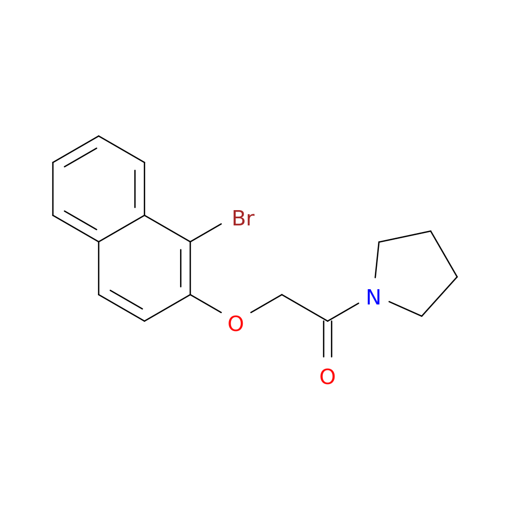 1-{[(1-bromo-2-naphthyl)oxy]acetyl}pyrrolidine