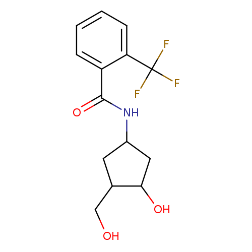 N-[3-hydroxy-4-(hydroxymethyl)cyclopentyl]-2-(trifluoromethyl)benzamide