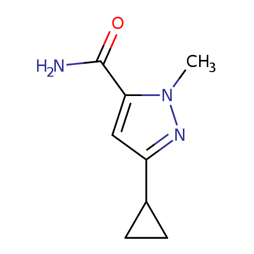 3-Cyclopropyl-1-methyl-1h-pyrazole-5-carboxamide