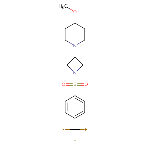4-methoxy-1-{1-[4-(trifluoromethyl)benzenesulfonyl]azetidin-3-yl}piperidine