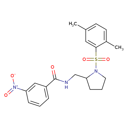 N-{[1-(2,5-dimethylbenzenesulfonyl)pyrrolidin-2-yl]methyl}-3-nitrobenzamide