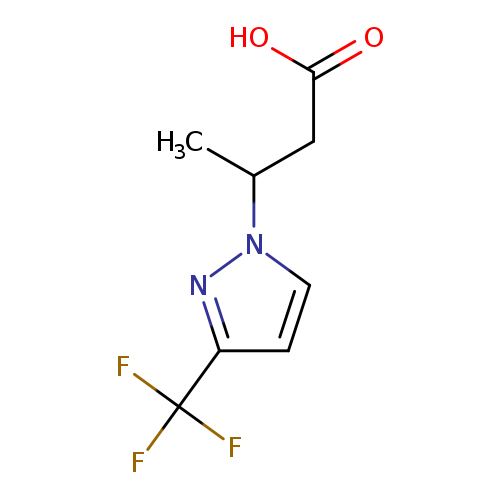 3-[3-(trifluoromethyl)-1H-pyrazol-1-yl]butanoic acid