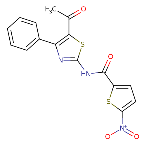 N-(5-acetyl-4-phenyl-1,3-thiazol-2-yl)-5-nitrothiophene-2-carboxamide