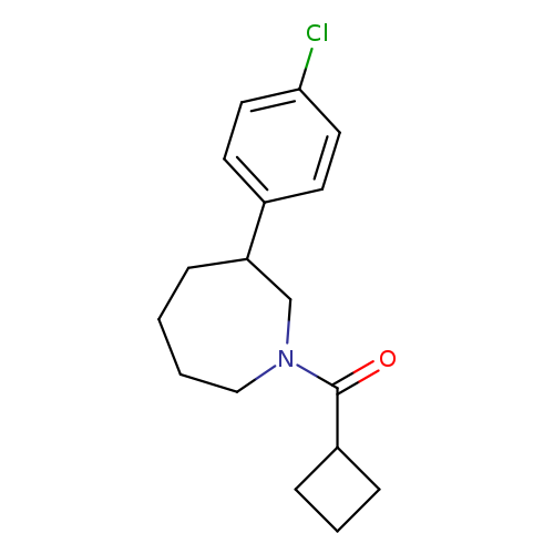3-(4-chlorophenyl)-1-cyclobutanecarbonylazepane