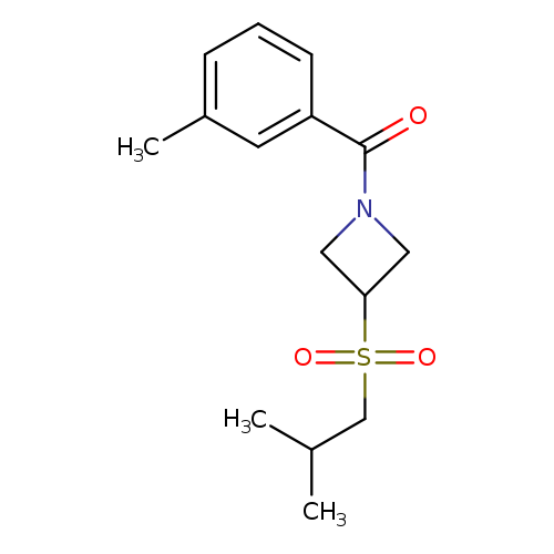 1-(3-methylbenzoyl)-3-(2-methylpropanesulfonyl)azetidine