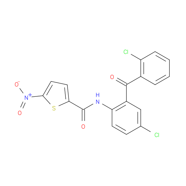 N-[4-chloro-2-(2-chlorobenzoyl)phenyl]-5-nitrothiophene-2-carboxamide