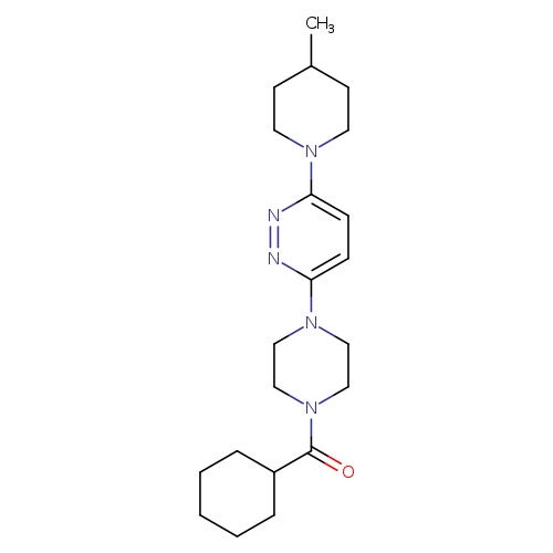 3-(4-cyclohexanecarbonylpiperazin-1-yl)-6-(4-methylpiperidin-1-yl)pyridazine