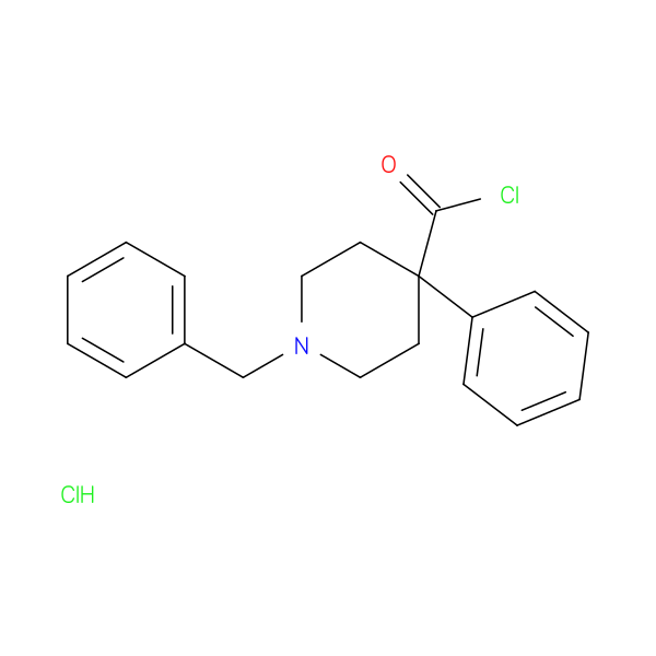 1-benzyl-4-phenylpiperidine-4-carbonyl chloride hydrochloride
