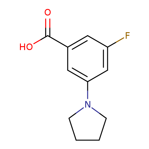 3-Fluoro-5-pyrrolidin-1-ylbenzoic acid