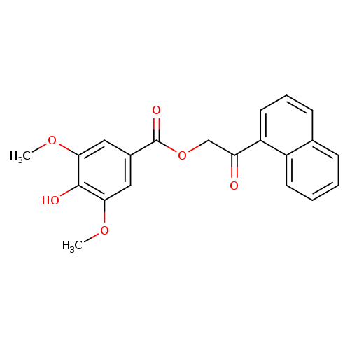 2-(naphthalen-1-yl)-2-oxoethyl 4-hydroxy-3,5-dimethoxybenzoate