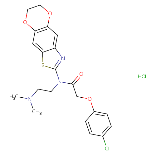 2-(4-chlorophenoxy)-N-[2-(dimethylamino)ethyl]-N-{10,13-dioxa-4-thia-6-azatricyclo[7.4.0.0^{3,7}]trideca-1,3(7),5,8-tetraen-5-yl}acetamide hydrochloride