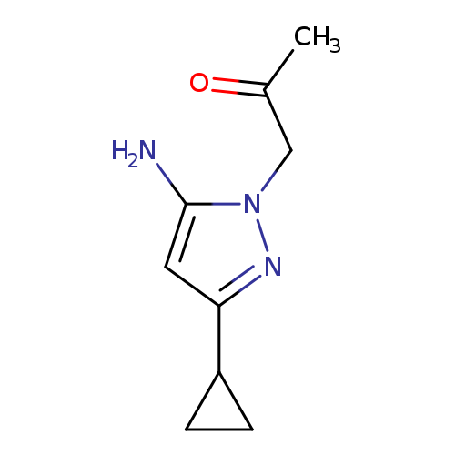 1-(5-Amino-3-cyclopropyl-1h-pyrazol-1-yl)acetone