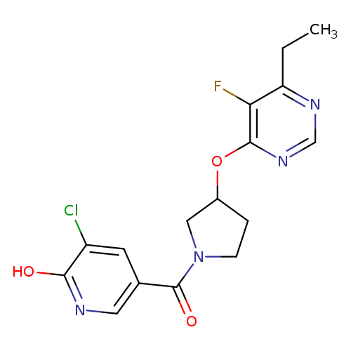 3-chloro-5-{3-[(6-ethyl-5-fluoropyrimidin-4-yl)oxy]pyrrolidine-1-carbonyl}pyridin-2-ol