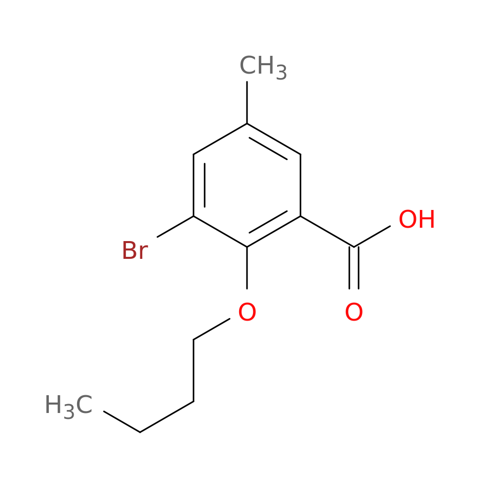 3-Bromo-2-butoxy-5-methylbenzoic acid