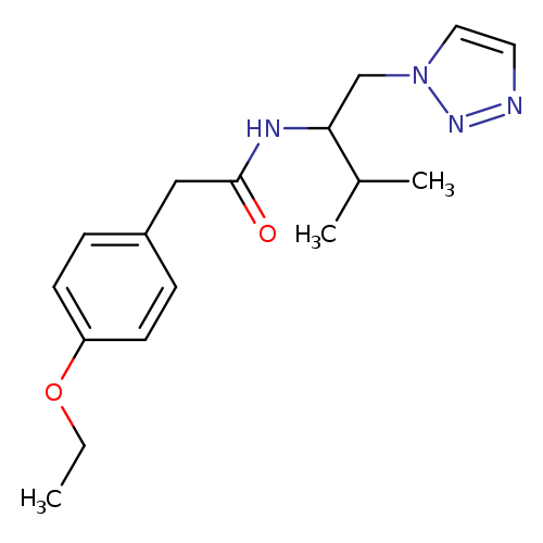2-(4-ethoxyphenyl)-N-[3-methyl-1-(1H-1,2,3-triazol-1-yl)butan-2-yl]acetamide
